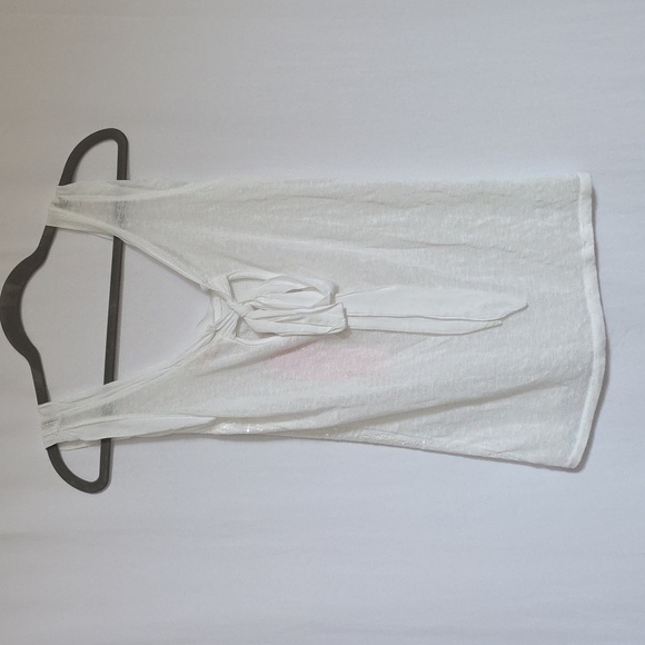Scandal Italy Laurent Top - White with Sequin Front. Size Extra Small. NWT - Picture 5 of 12